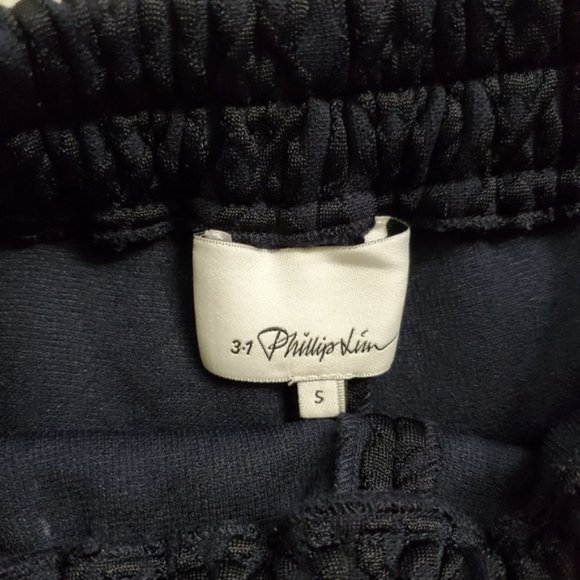 New 3.1 Phillip Lim jacquard textured high waisted ankle cropped jogger pants - Picture 7 of 7